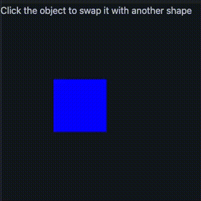 Click the shape to swap it with another shape